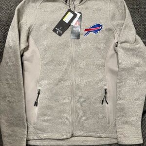 NFL Buffalo Bills Oatmeal Course Full Zip Jacket Women’s Size Small New with Tag
